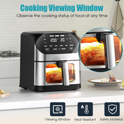 Piano sound air fryer