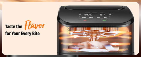 DEIME Air Fryer 4.5 Qt, Small Airfryer Digital Space Saving Compact, Bake, Reheat, Roasts for Quick Easy Meals, Mini Compact & Quiet, Nonstick & Dishwasher Safe Basket with Toast Rack (Black)